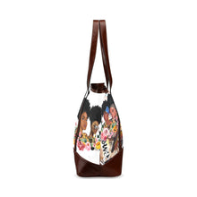 Load image into Gallery viewer, black women Tote Handbag (Model 1642)