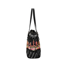 Load image into Gallery viewer, GOD Says You Are Tote Leather Tote Bag/Small (Model 1640)
